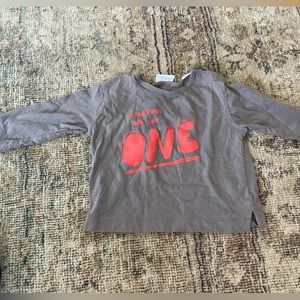 Zara long sleeve tee (6-9m)